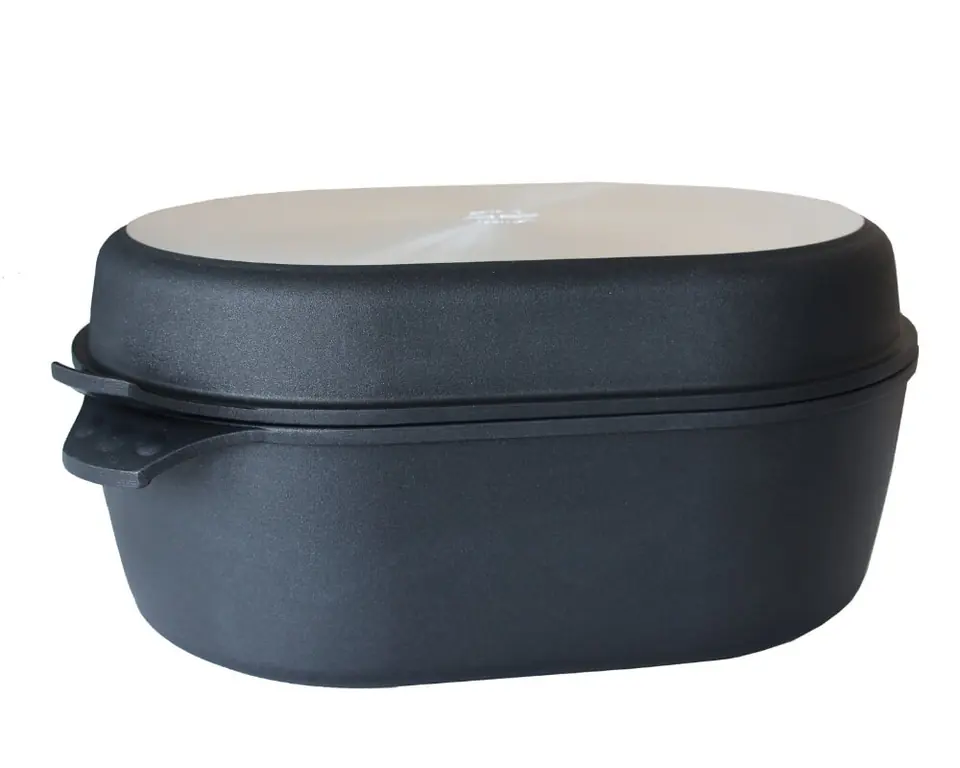 Titanium-Deep-Double-Roaster-40X27X12-Bottom-ONLY-Picture 1