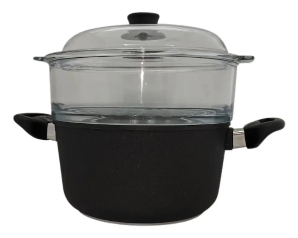 Titanium Soup Pots 20cm 3.0 Litres with 1 Steamer Picture