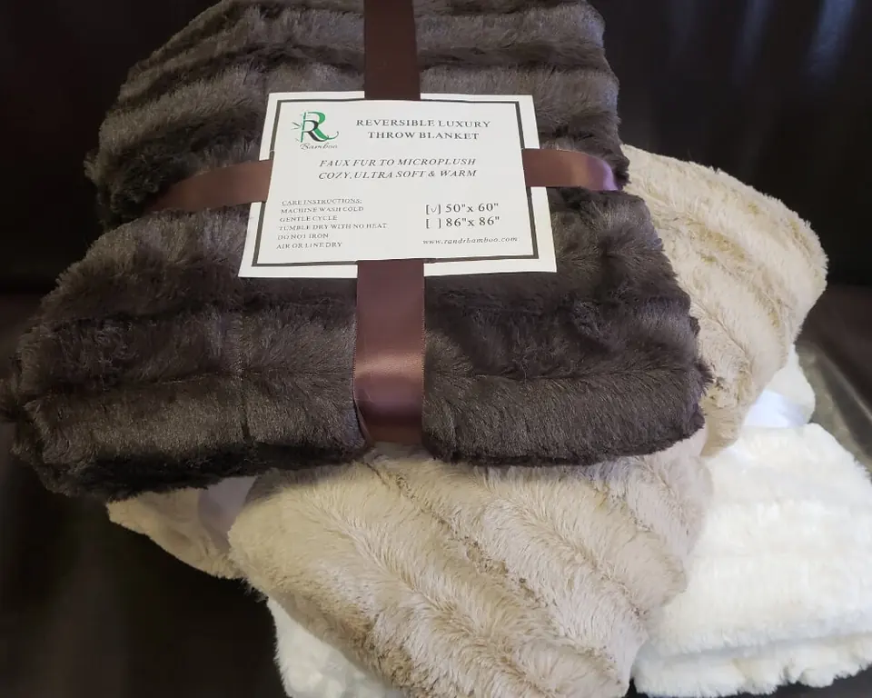 Reversible Luxury Throw Blanket Picture