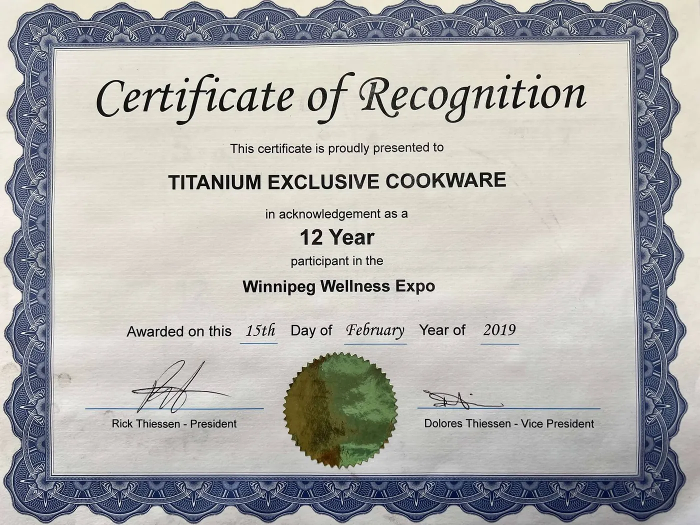 Winnipeg Wellness Expo — twelve-year participant, 2019.